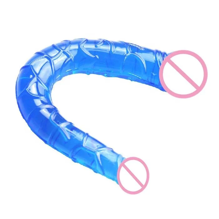 12 Inch Realistic Double-Head Lesbian Dildo Vibrator Soft TPE and Liquid Silicone Sex Toy
