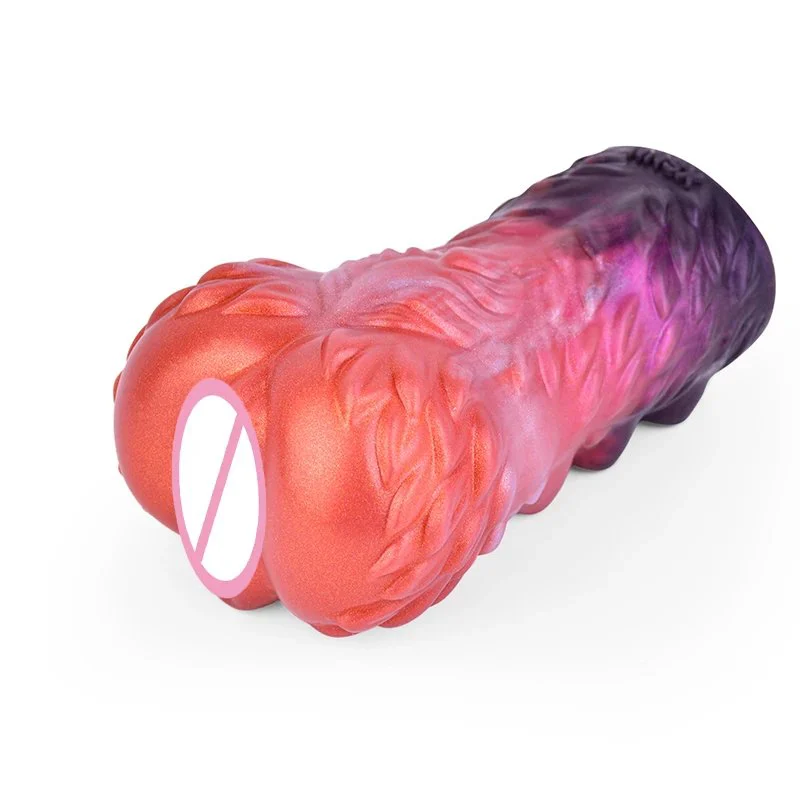 Realistic Dog Vagina Lifelike Artificial Male Masturbator Animal Dual Channel Real Pocket Pussy Sex Toys Erotic Goods