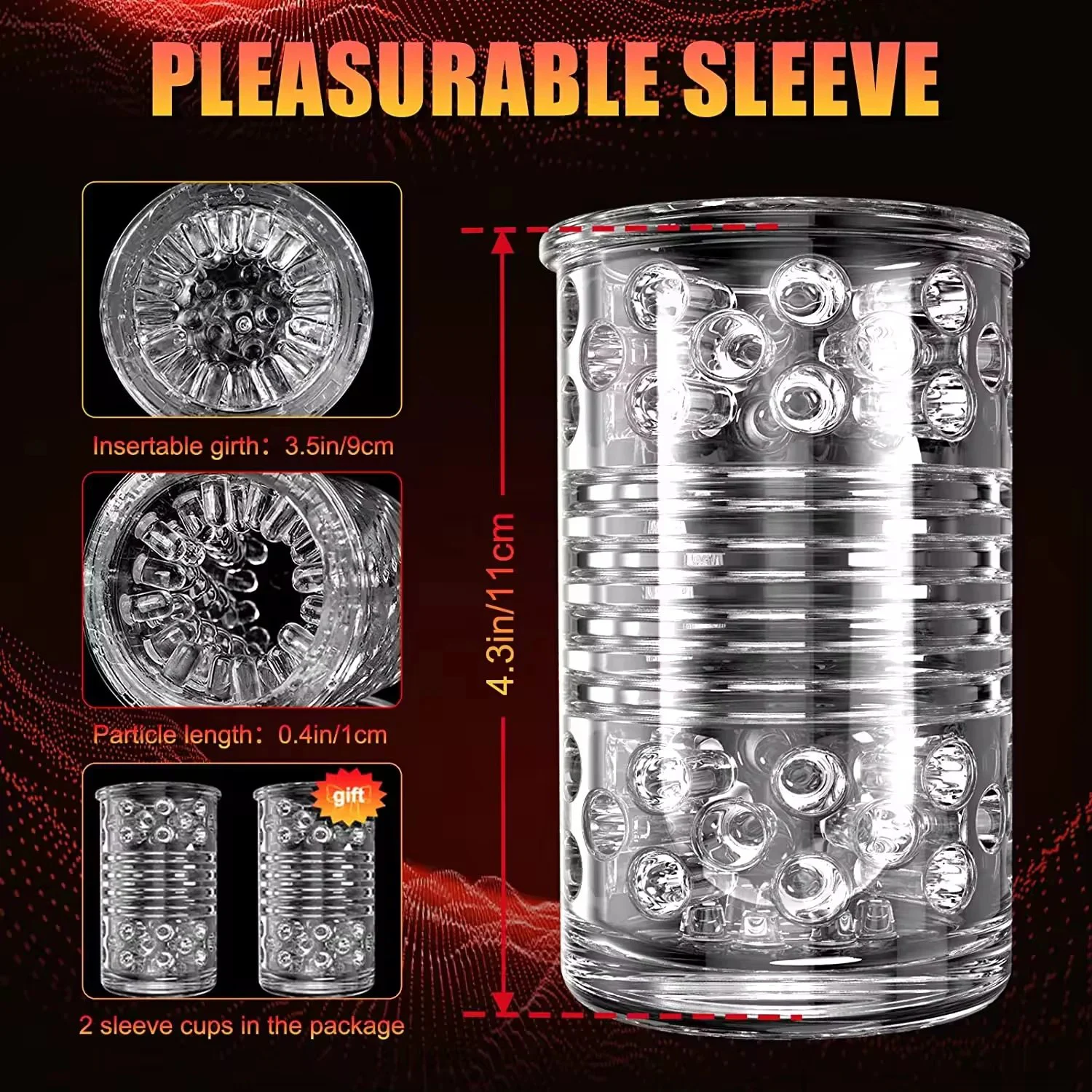 Soft TPE Waterproof Electric Masturbator with Real Touch Feeling and Customized Color for Male Use