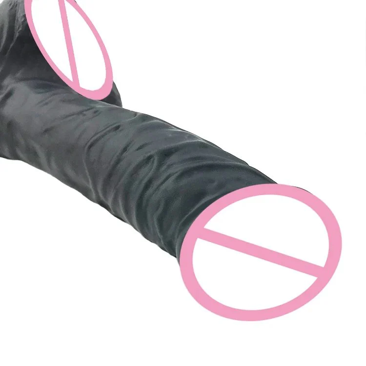 18.5cm 7.3 Dia 3.5cm Sexual Anal Toys Butt Plug Soft Realistic Lifelike Safe Silicone Dildos Big Black Sex Toys for Women