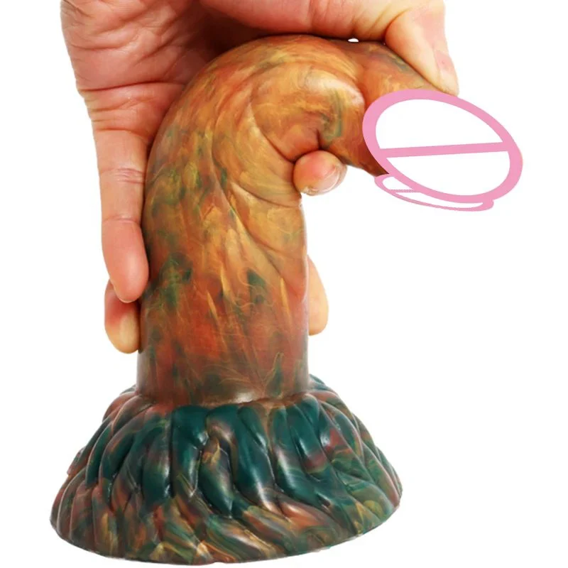 20cm Monster Dildo Gorgeous Adult Sex Toy G-spot Massage Beast Dildo Lady Sexy Toy Waterproof