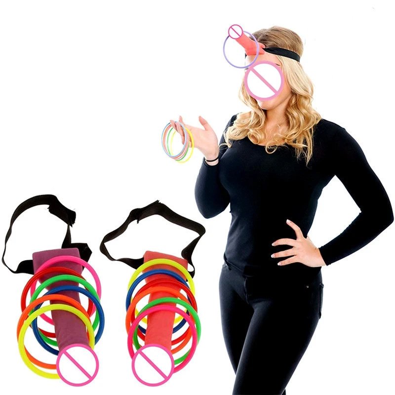 Hen Party Accessories Adult Games Toys Penis Headband Ring Toss Game