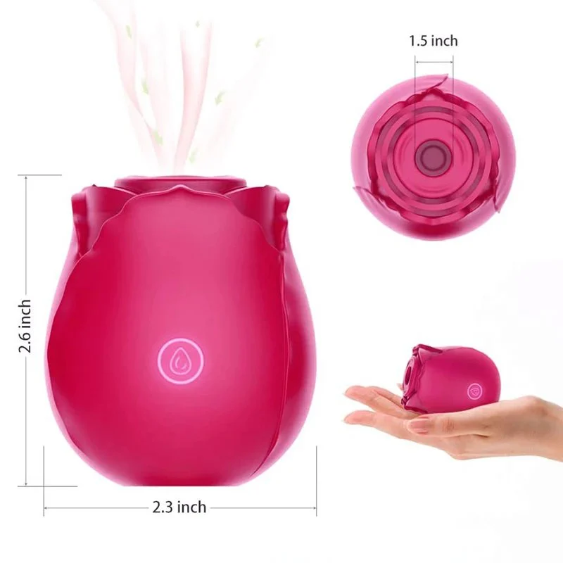 Rose Vibrator Sex Toy for Women Adult Rose Vibrator Sex Toy Clitoral Sucking Vibrator