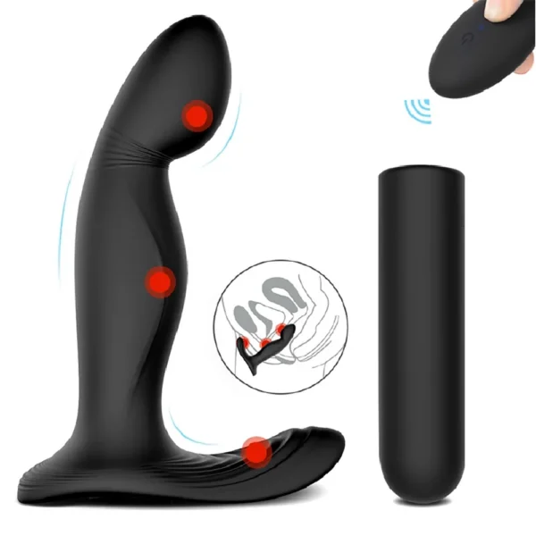 Prostate Massager Plug Vibrator Men Anus Climax Butt Anal Plugs Sex Toy for Man Masturbator