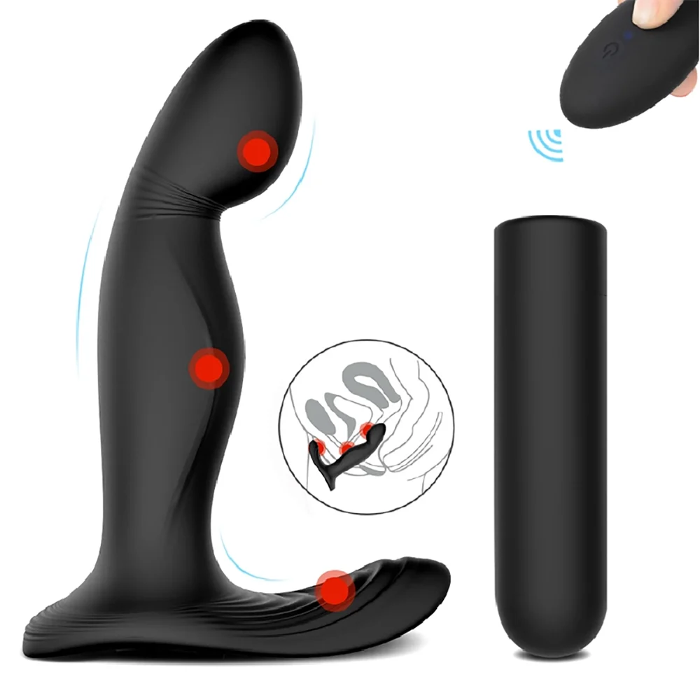 Prostate Massager Plug Vibrator Men Anus Climax Butt Anal Plugs Sex Toy for Man Masturbator