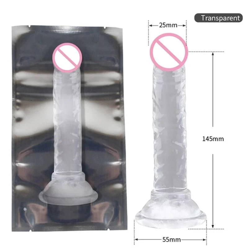 Wild Free Silicone G-Spot Dildo with Suction Cup Dong PVC Sex Product