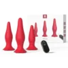 Rose anal plug set for adult use, anal vibrator, anal plug stick, anal plug toy