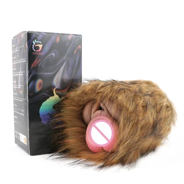 Silicone Male Masturbator with Hairy Realistic Vagina Pocket Pussy Adult Sex Toys for Men