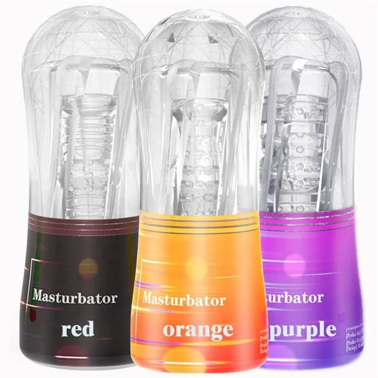 Soft Pocket Pussy Male Masturbation Cup Sex Toys Transparent Masturbator Cup