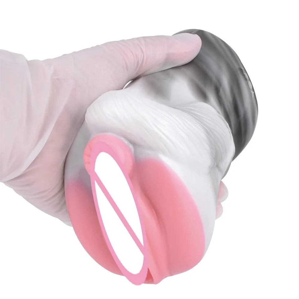 Soft Silicone Animal Male Masturbator Horse Realistic Vagina Anal Pocket Pussy Sex Toys for Men