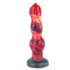 26.5 cm Silicone Sex Product Fire Dragon Coloured Female Penis Masturbator