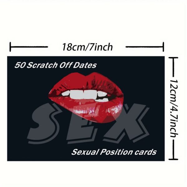 Sexy Love Game Poster Bedroom Scratch Off Naughty Sex Scratch Card 50