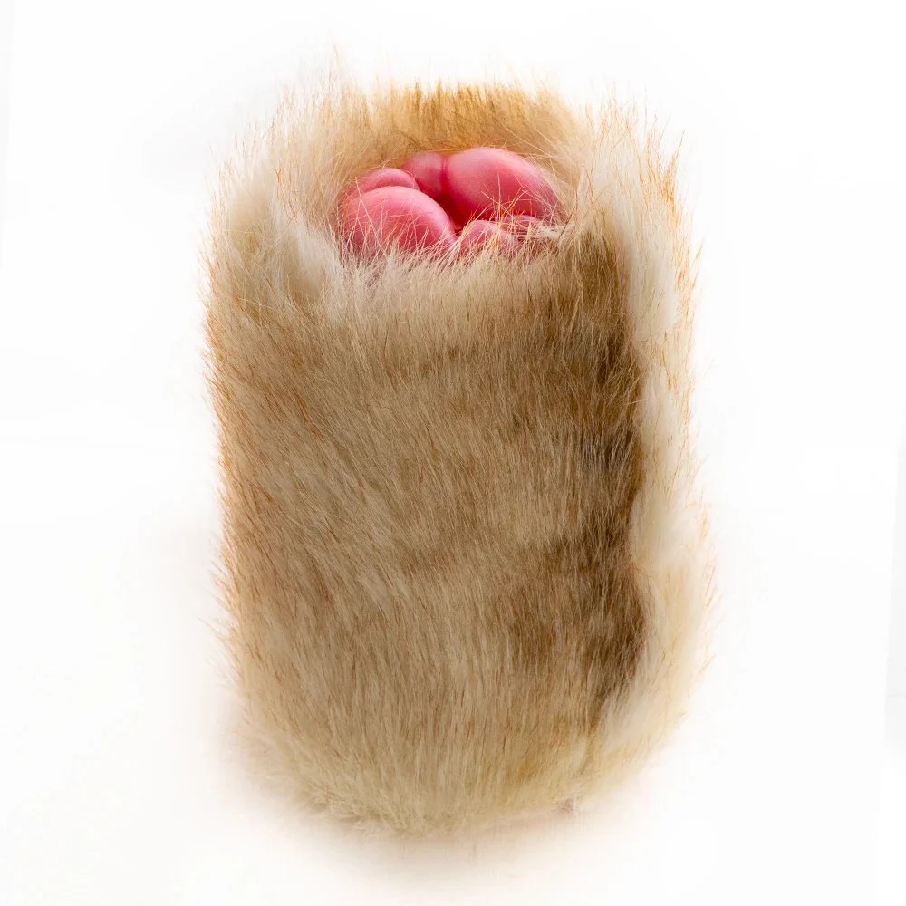 Soft Faux Fur Male Masturbator Manual Silicone Pocket Pussy Adult Onahole Furry Sex Toys for Men Realistic Vagina Stroker