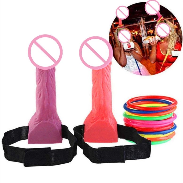 Hen Party Accessories Adult Games Toys Penis Headband Ring Toss Game