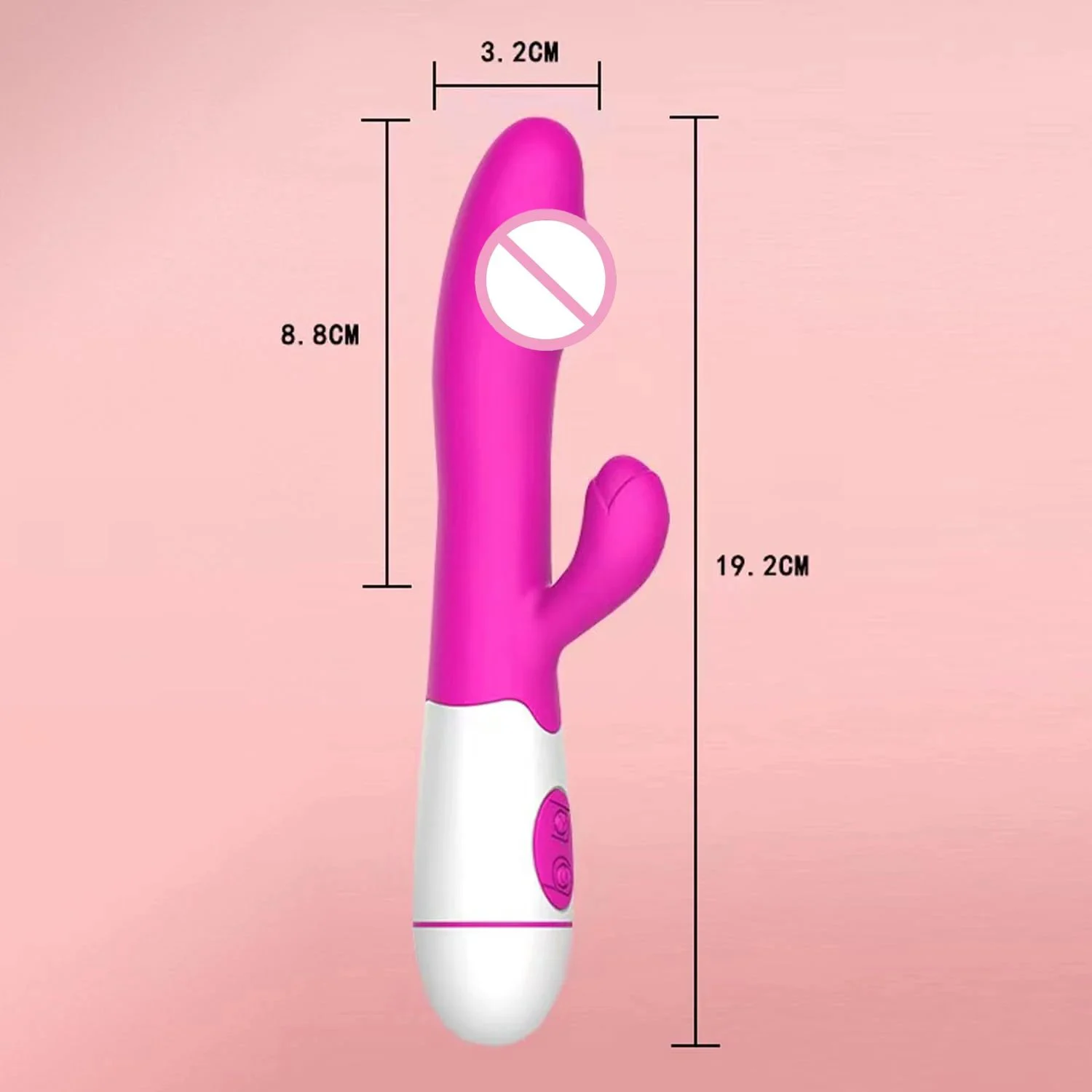 Gelance USB Powered Dual Motor Dildo Vibrator Metal G Spot Rabbit Wand Clitoral Stimulator Vaginal Vibrators Sex Toys for Women