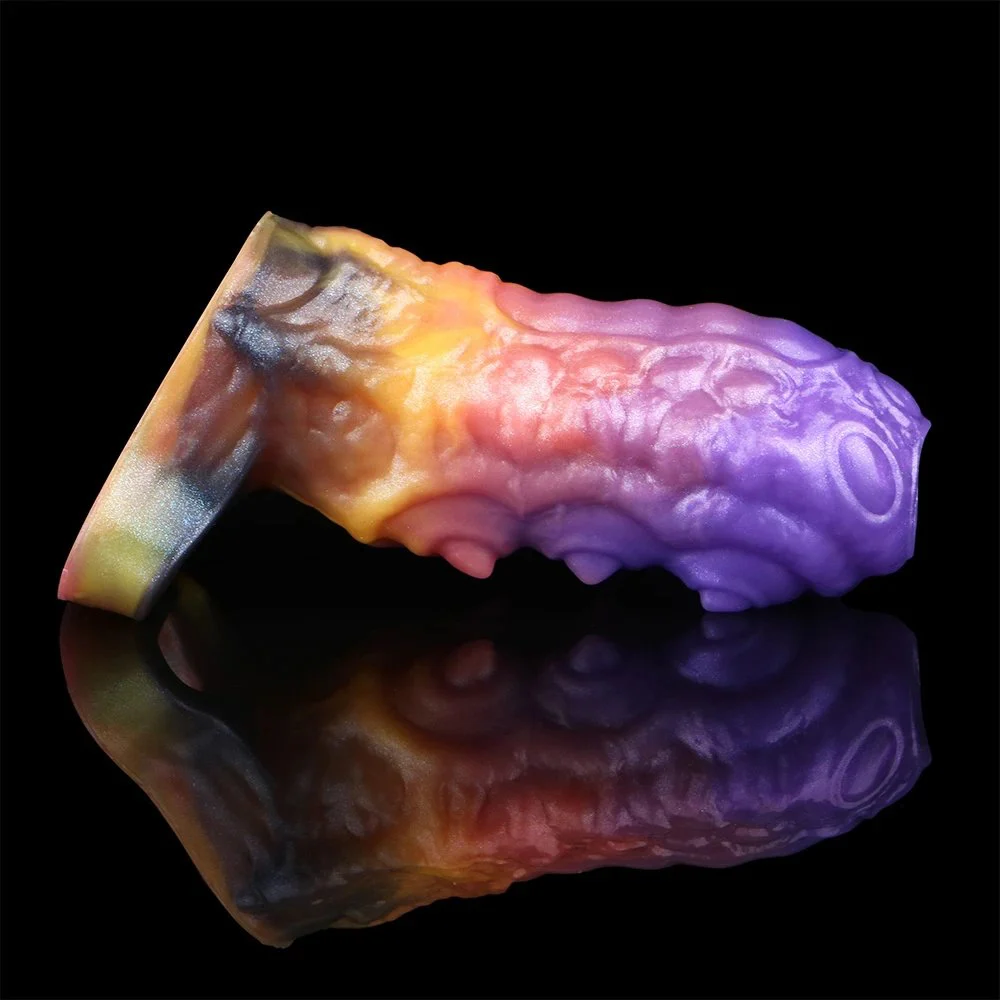 Safe Silicone Male Penis Extender Effective Penis Size Enlargement Dildo Sleeve Opening Design High Quality Sex Toys