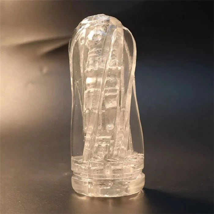 Transparent Adult Male Masturbator TPE Sex Toys Snail Glans Training Vagina for Men's Masturbation