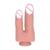 2in1 Big Artificial Penis Huge Thin Realistic Dildos Double Head Penetration Silicon Flesh Dildo for Lesbian Female Masturbation