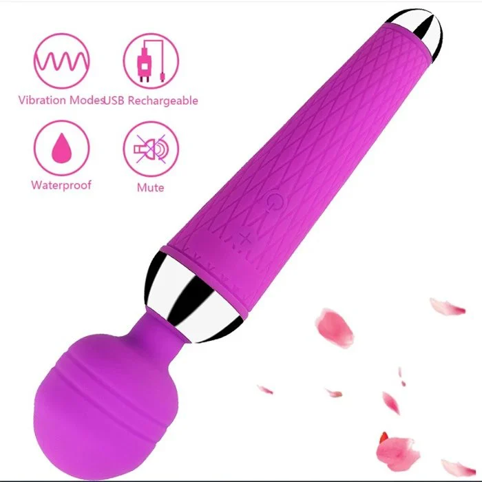 10 Frequency Wand Massage Stimulator Vaginal and G-Spot Vibrators Sex Toys for Adult Women