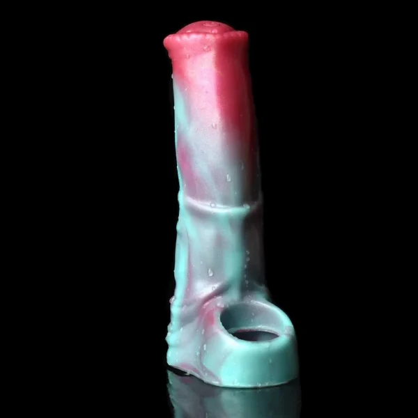 Silicone Penis Sleeve Extender Multi Color Reusable Condoms Adult Sex Toys for Men Delay Ejaculation Cock Enlargement