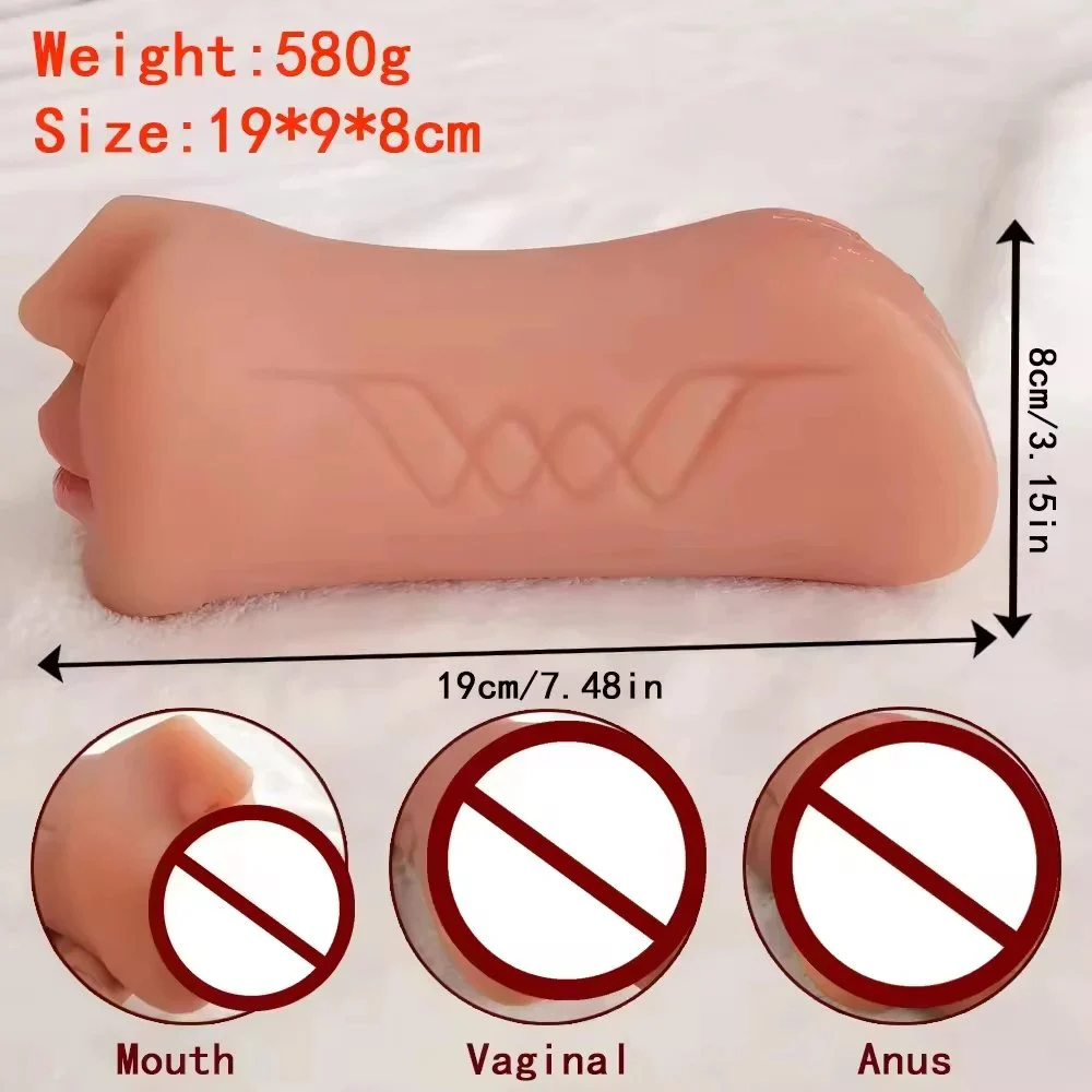 TPE Male Masturators Cup Realistic Skin Color Anal & Mouth Combination for Enhanced Sex Experience Men Sex Toys