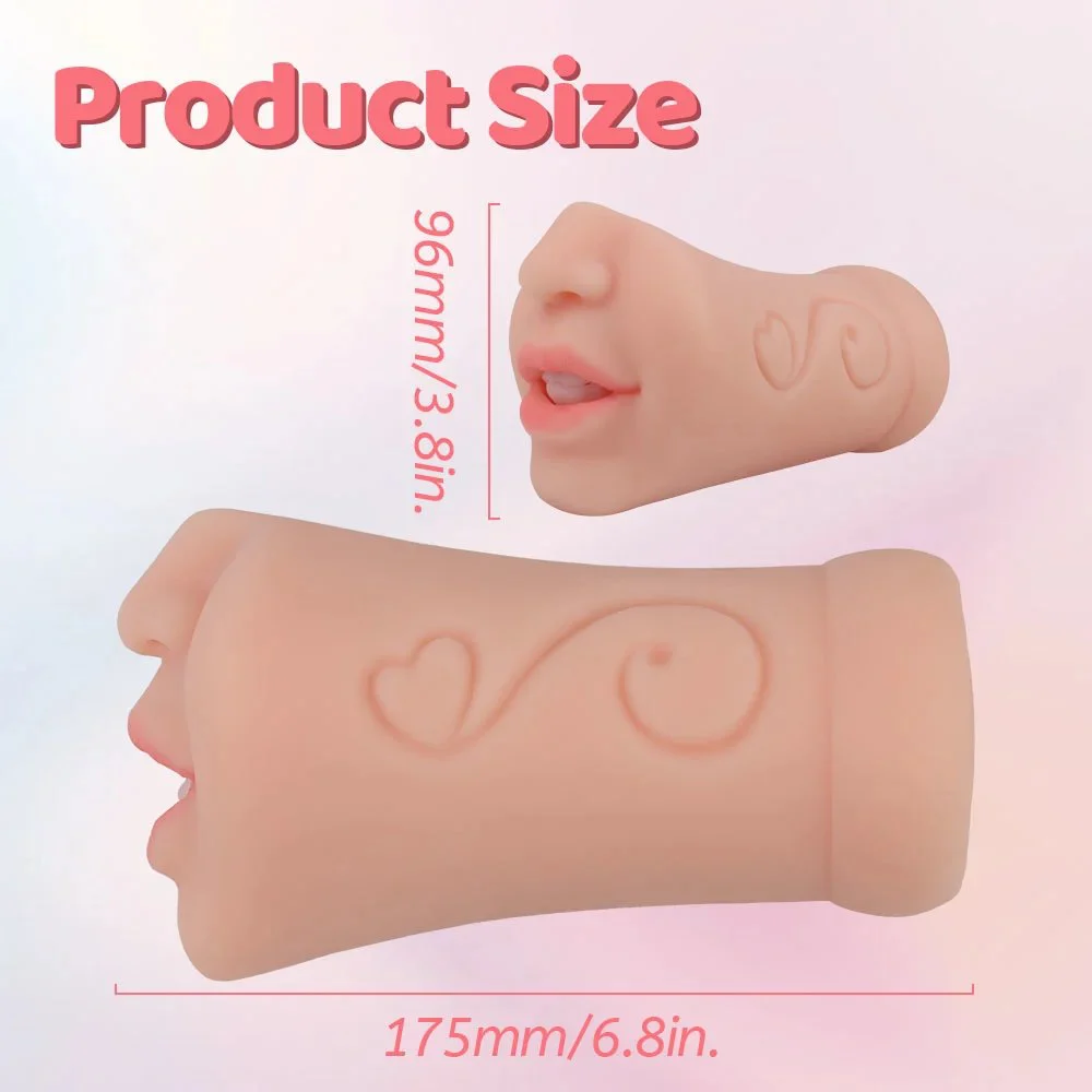Ultra-Realistic TPE Male Masturbator Oral Sex-Style Sex Toy Cup for Male Masturbation