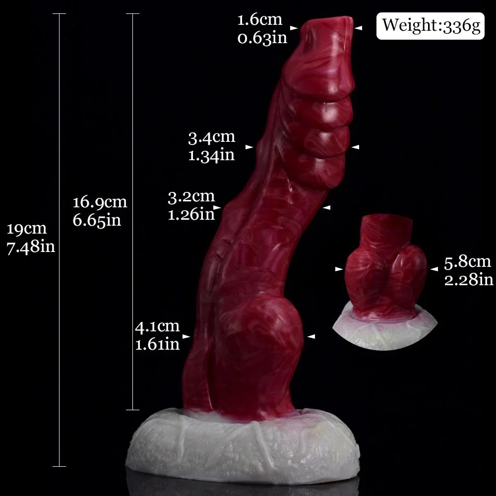 Women Sex Toy Anal Plug Masturbation Silicone Dildo 19cm G-spot Suction Cup Rubber Penis Cock for Women Sexual Adults Game