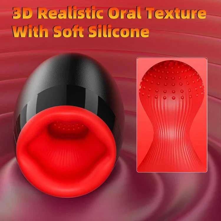 USB Silicone Male Masturbation Device Rotating Penis Massage Sex Toys for Men