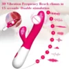 10-Mode G Spot Rabbit Vibrator for Women Dual Vibration Silicone Female Vagina Clitoris Anal Sex Toys High-Power Dildo Massager