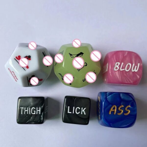 6pcs Dice Set Novelty Gift Adult Couple Love Game Sex Position Sex Dice Toys