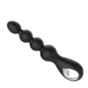 Electric Remote Control Two Section Rotation Vibrating Anal Plug Ring Pulling Beads