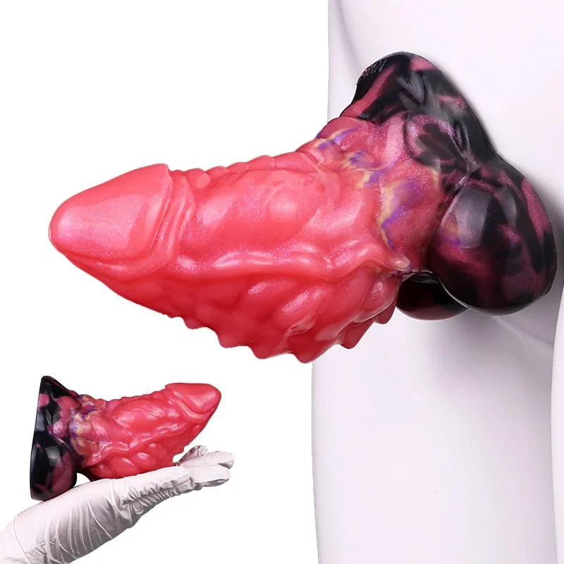 Chiron Sucker Dildo Three Sizes of Fish Bone Pattern Can Be Used As Anal Plugs Multi-purpose Silicone Adult Toys