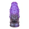 Amber Purple Fantasy Dildo Soft Silicone Penis Enlargement Sleeve Male Penis Extender Couple Sex Toys 1