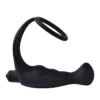 1-Speed Vibrating Prostate Massage Anal Sex Toy with Penis Ring