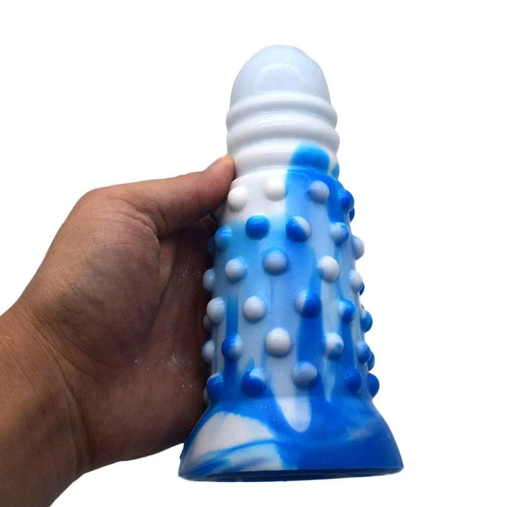 18cm 6.8cm Fantasy Soft Dotted Simulation Novelty Sex Toy Dildo Butt Plug Masturbator Sex Toys Anal for Man Women Couples