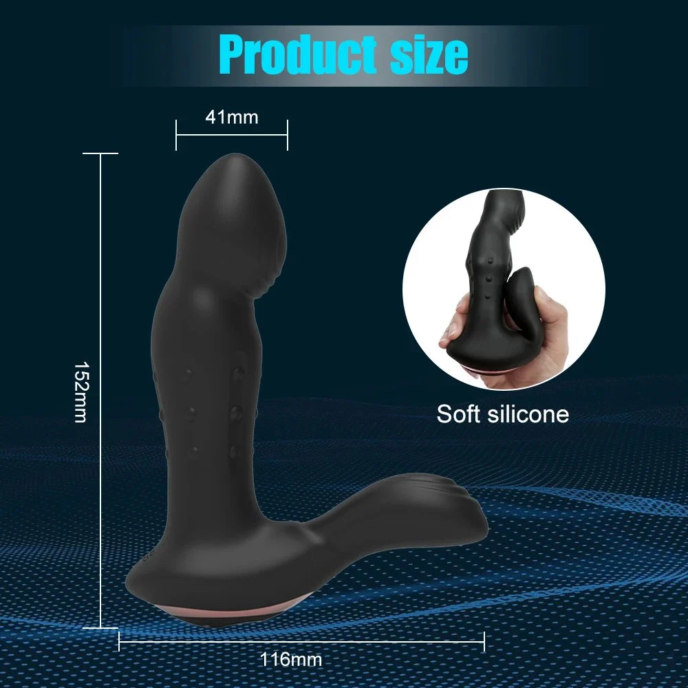 10 Strong Vibration Silicone Anal Butt Plug Male Prostate Massager Premium Vibrating Anal Toy for Sexual Pleasure