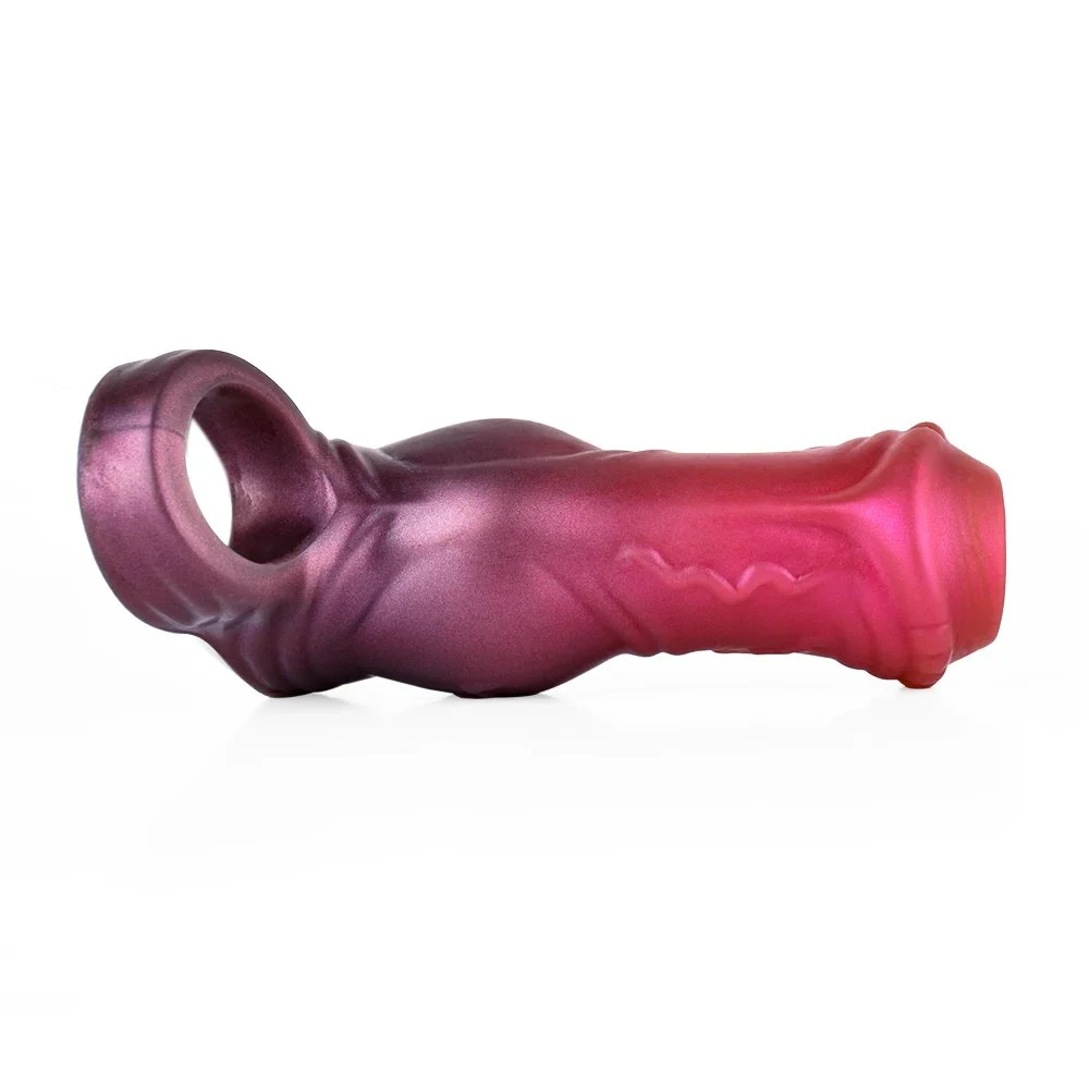 Soft Penis Sleeves Cock Sleeve Extender Condoms Extenders Enlargement Rings Male Enlargement Cock SleeveToys Delay