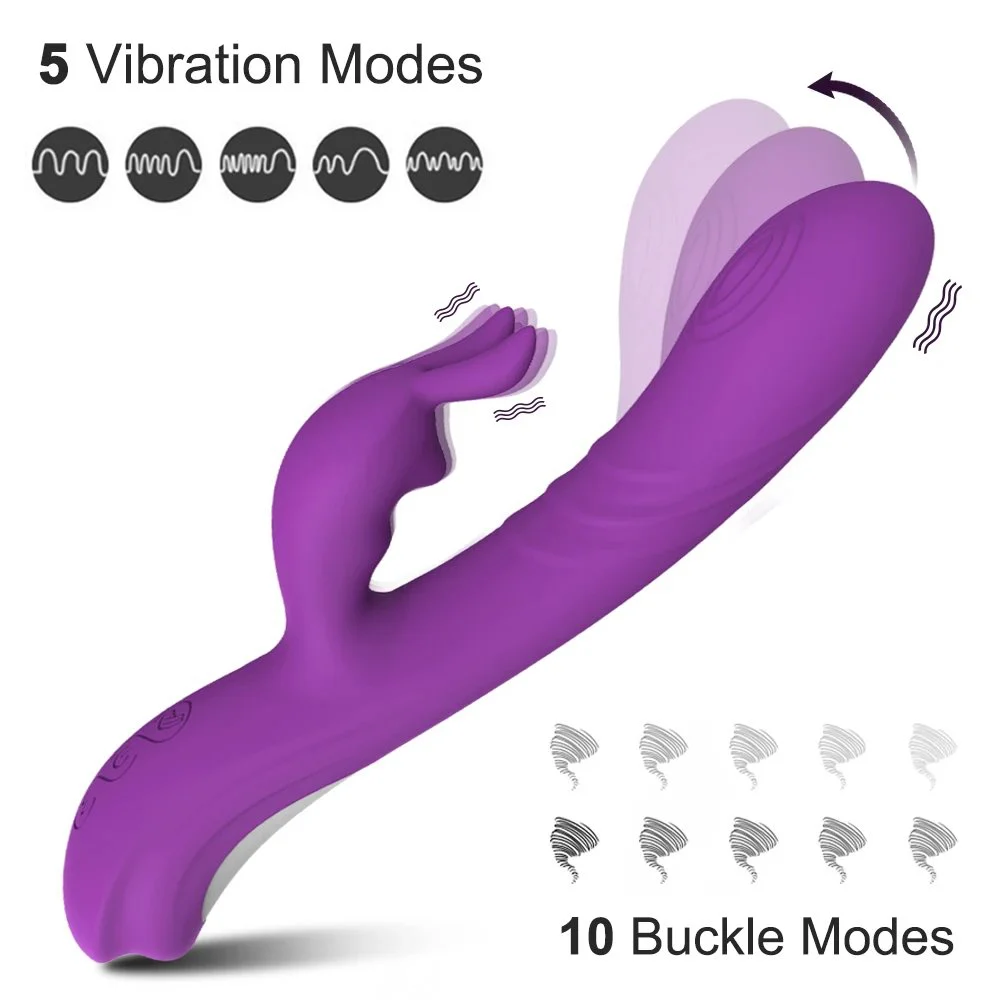 100% Waterproof 5 Vibration Modes Rabbit Vibrator Female G-spot Vibrator Sex Products for Women