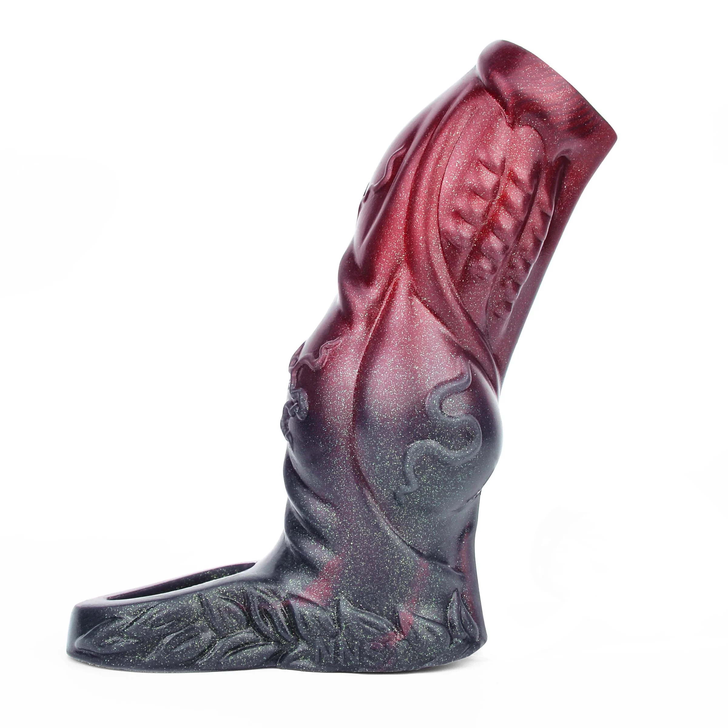 Black Samurai Soft Silicone Penis Enlargement Fantasy Monster Dildo Male Penis Enlarger Can Spray Water Couple Sex Toy
