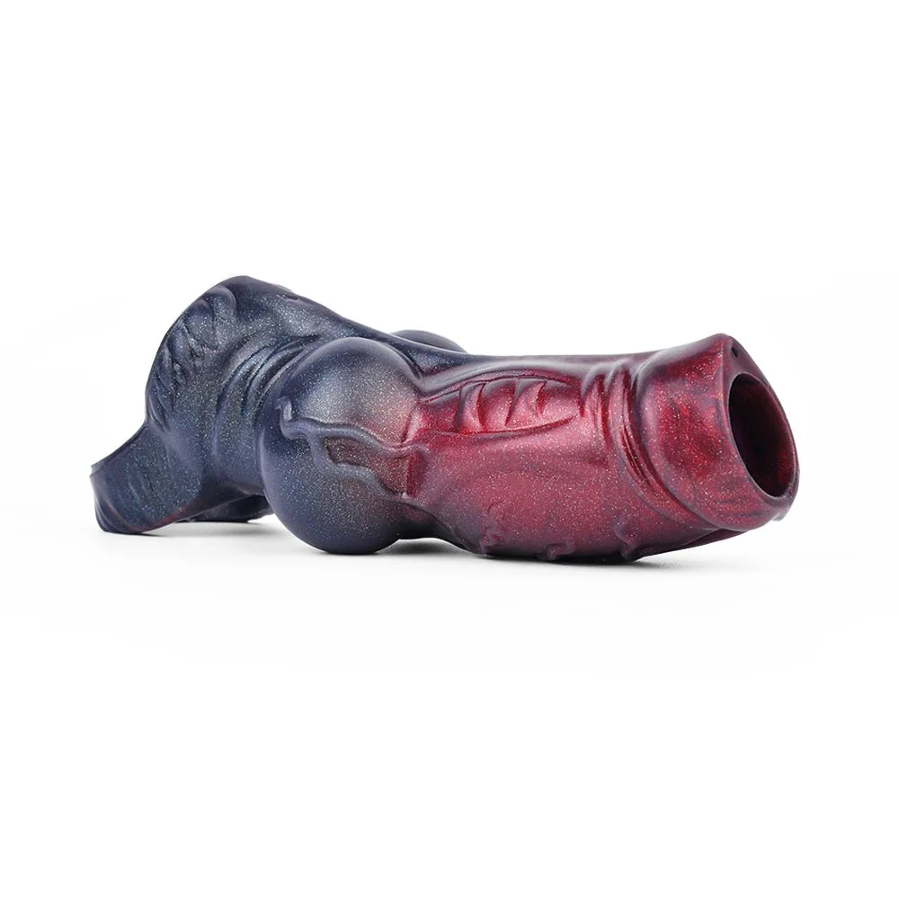 Soft Penis Enlargement Sleeve Water Spray Simulation Sex Fantasy Monster Dildo Male Penis Enlargement Couple Sex Toys