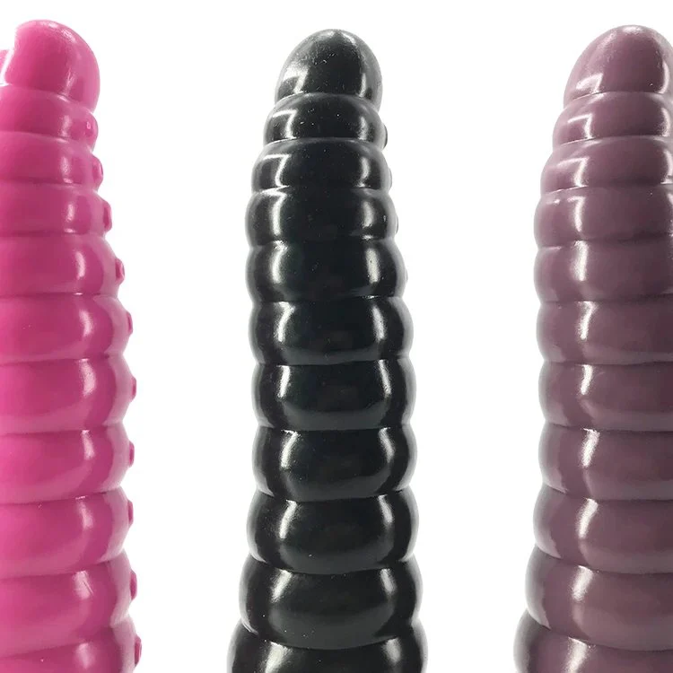 25cm 9.84 5.2cm Thick Big Silicone Anal Dildo Realistic Soft Flexible Caterpillar Shape Butt Toys for Women and Men Sex