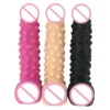 23cm 9 5.2cm Strong Stimulation Butt Dildo Sex Toy Realistic Silicone Anal Plug with Bumpy for Exciting Sexual Experience
