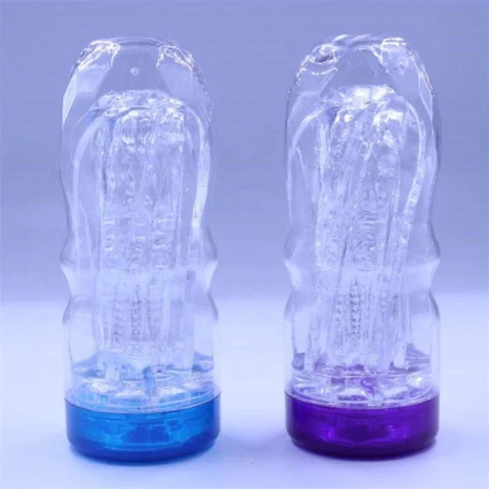 Transparent Adult Male Masturbator TPE Sex Toys Snail Glans Training Vagina for Men's Masturbation