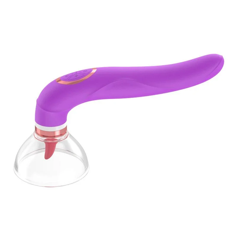 10 Frequency Nipple Clitoral Stimulator Licking Sucking Tongue Vibrator Sex Toys for Women