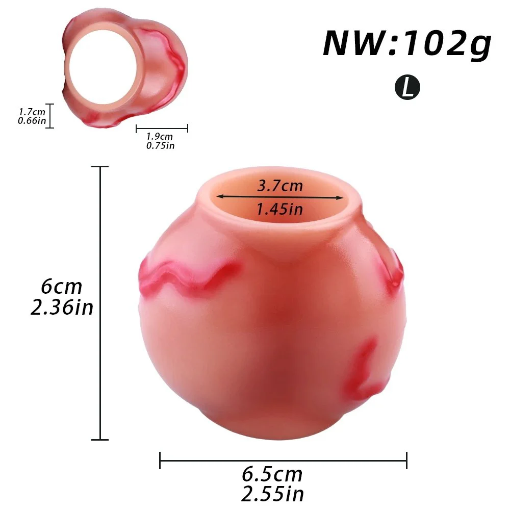 Thick Penis Sleeve Dildo Enlargers, Big Knot Silicone Penis Sleeve Enlargement Dildo Grith Extender Ejaculation Delay for Men