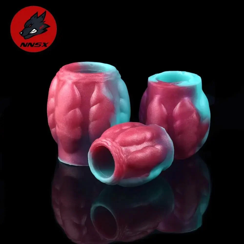 Dog Knot Ball Sleeve Soft Silicone Cock Ring Male Enhancement Sex Toys