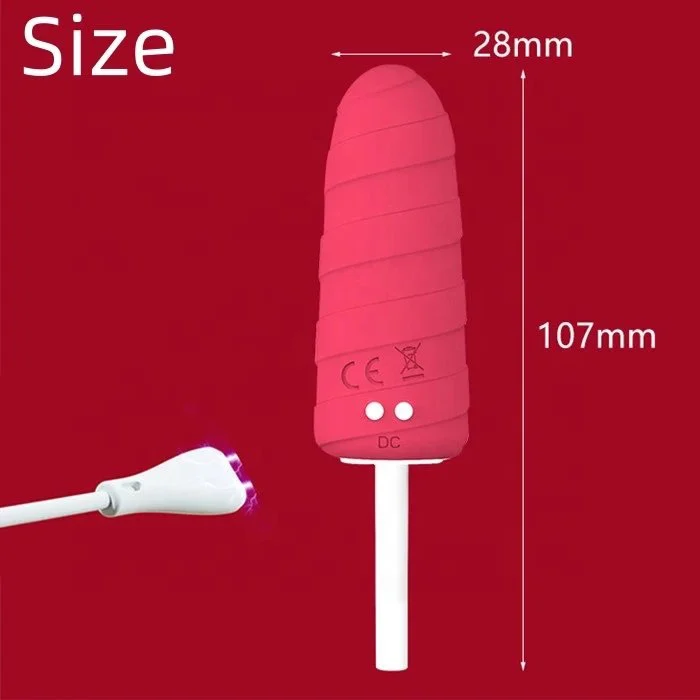 10-Speed USB-Powered Icy Cream Waterproof Non-Latex Vibrator for 10-Frequency Vaginal Wand for Women's Clit Clitoris Stimulation