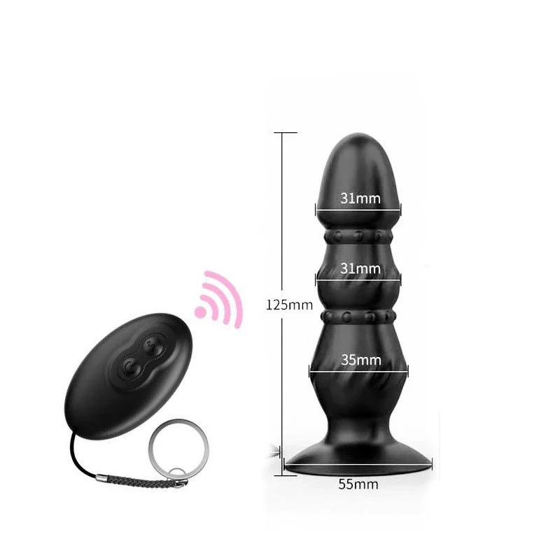 Anal Plug Prostate Vibrator for Men and Women's Masturbation Massage Adult Sex Toys