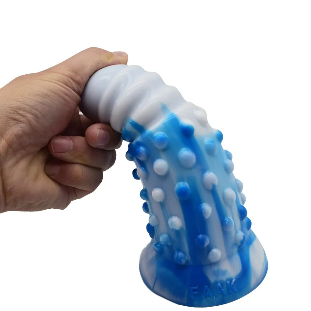 18cm 6.8cm Fantasy Soft Dotted Simulation Novelty Sex Toy Dildo Butt Plug Masturbator Sex Toys Anal for Man Women Couples
