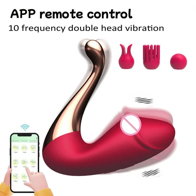 10 Modes App Controlled Wearable Panty Vibrator Swan Vibrator Sex Toys for Women